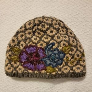 Athena Fleece-Lined Handmade Wool Beanie Hat